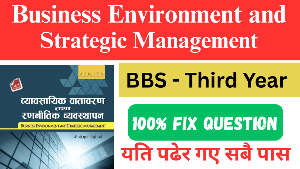 Business Environment & Strategy Management BBS Third Year